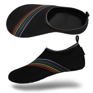 Sporty Water Shoes for Women, Barefoot Quick-Dry Slip-on Aqua Yoga Socks