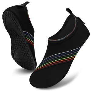 Sporty Water Shoes for Women, Barefoot Quick-Dry Slip-on Aqua Yoga Socks