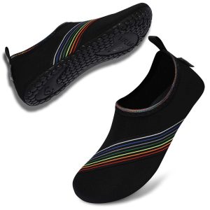 Sporty Water Shoes for Women, Barefoot Quick-Dry Slip-on Aqua Yoga Socks