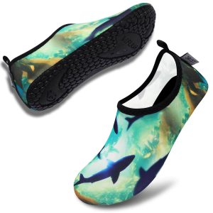 Sporty Water Shoes for Women, Barefoot Quick-Dry Slip-on Aqua Yoga Socks