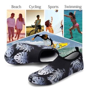 Sporty Water Shoes for Women, Barefoot Quick-Dry Slip-on Aqua Yoga Socks