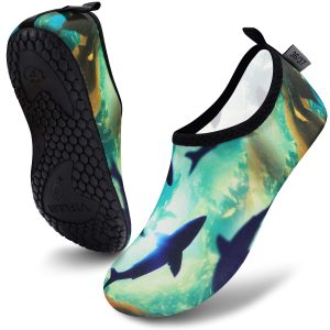 Water Sports Shoes for Men Women, Barefoot Quick-Dry Slip-on Aqua Socks