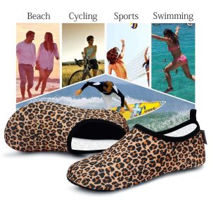 Water Sports Shoes for Men Women, Barefoot Quick-Dry Slip-on Aqua Socks