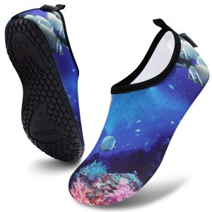 Water Sports Shoes for Men Women, Barefoot Quick-Dry Slip-on Aqua Socks