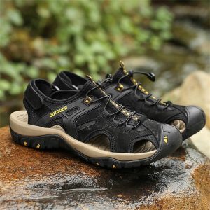 2023 Summer Men’s Gladiator Hiking Sandals, Roman Outdoor Classic Platform, Stylish Anti-slip Walking Beach Shoes