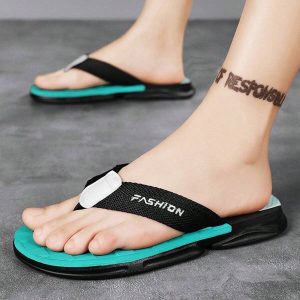 Men’s Summer Casual And Fashionable Simple Flip-Flops With Personality, Soft, Bend-Resistant, Comfortable And Cool, Suitable For Beach Wear